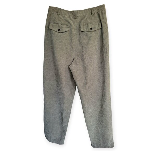 Madewell Curvy High-Rise Tapered Corduroy Pants Teal Green Spring Size 12 Womens - Picture 3 of 16